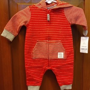 Hooded Carter's newborn coverall